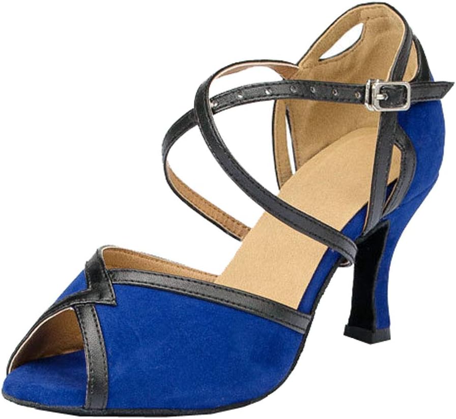 Dansschoenen Vrouwen Rosefinch Dames – Leren Salsa/tango Schoenen, 5 Cm Hak, Suède Of Rubberen Zool Latin Dansschoenen