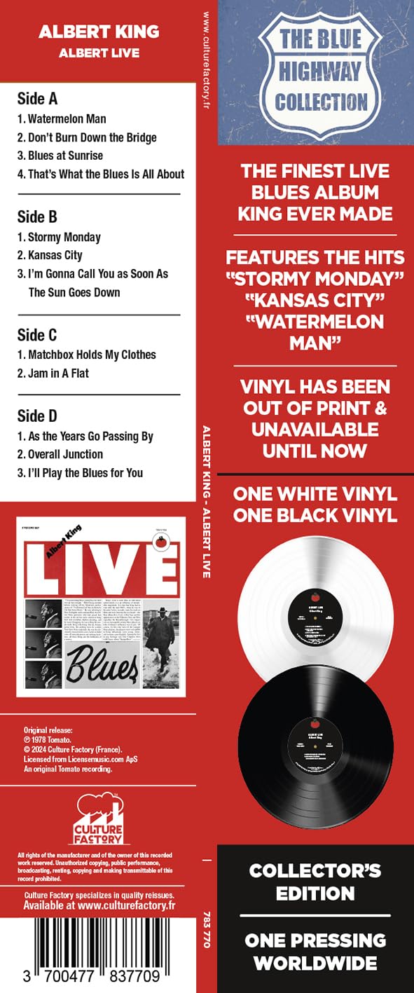 Albert Live Tomato Records Blanco Y Negro 2LP
