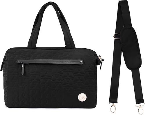 Bebamour Bolsa de pañales para mamá y papá, bolsa de pañales multifunción para bebé, elegante bolsa de mensajero de gran capacidad para viajes