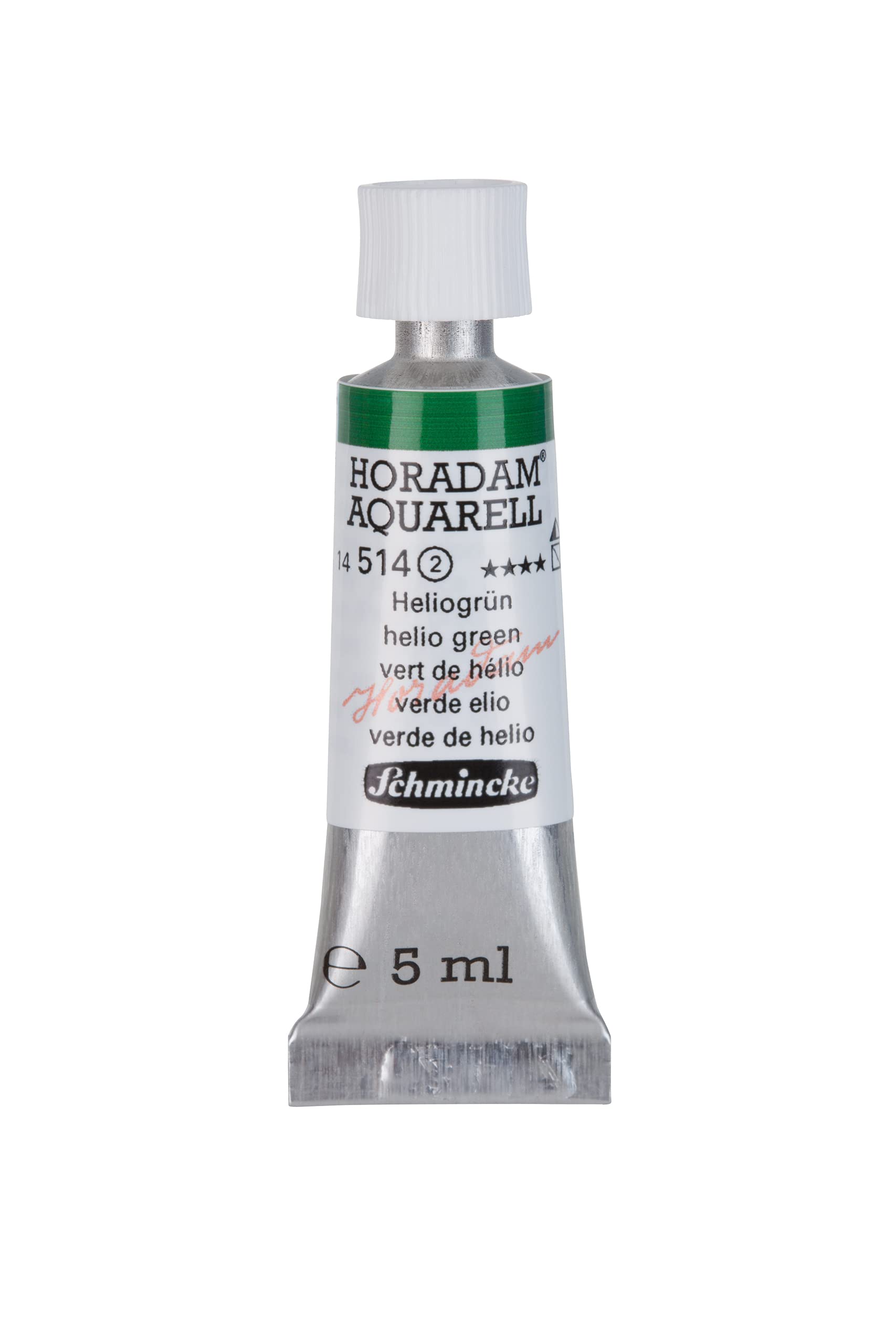 Schmincke 514 Helio Green - Horadam® Aquarell - Finest Artists' Watercolours, Helio Green - 5 Ml