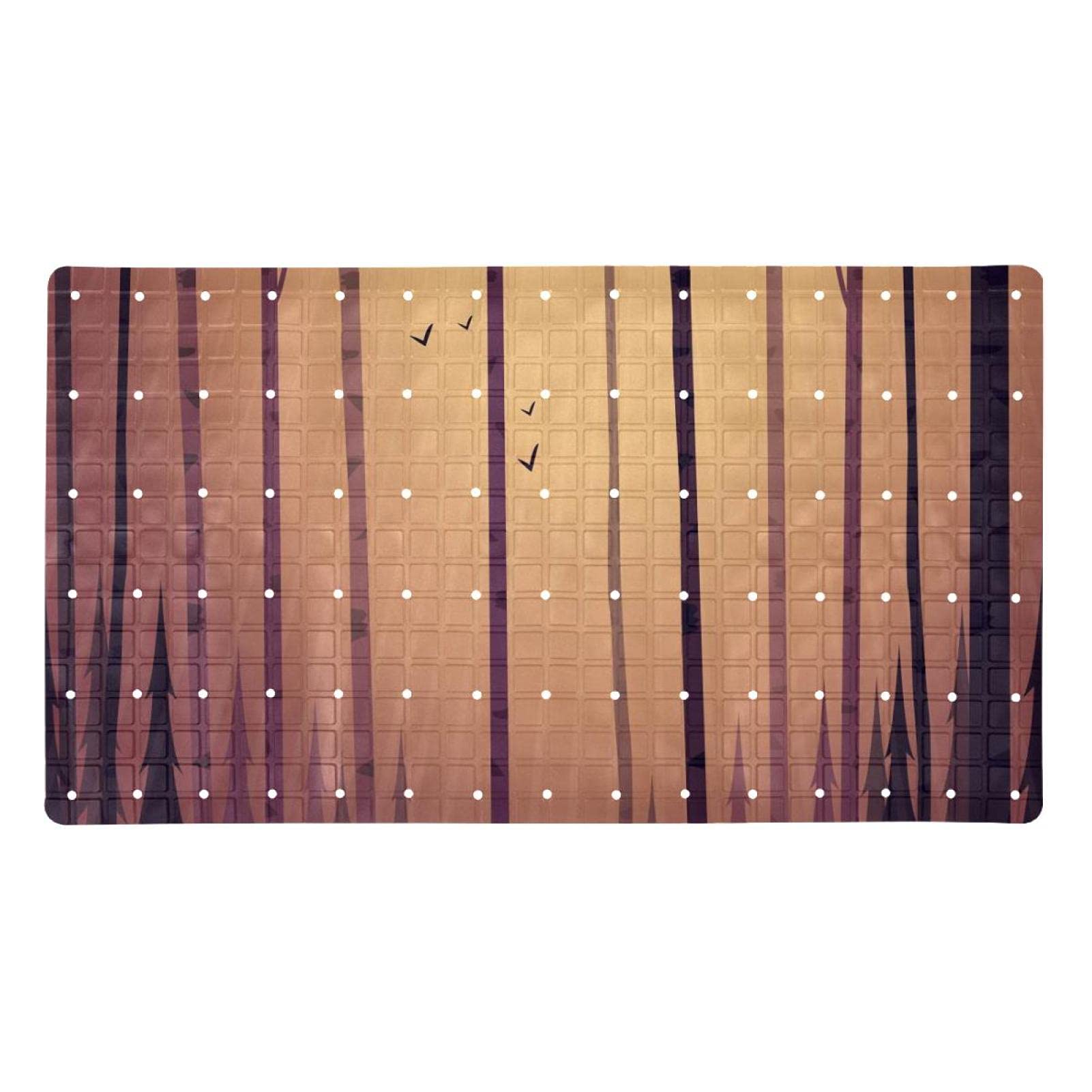 Tapis de bain pour s'asseoir style jungle pour douche sécurisée en famille