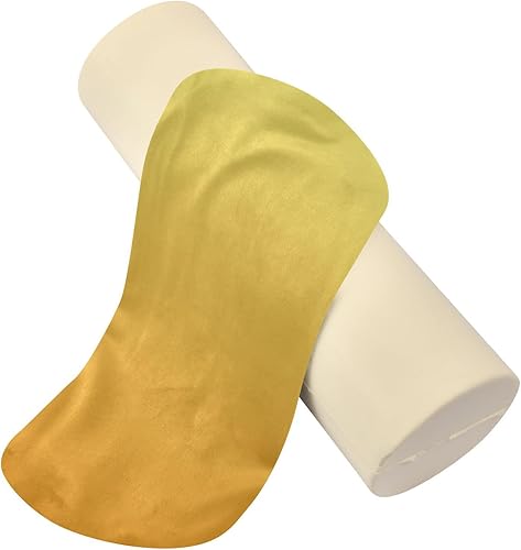 Miniatura 2 de Almohada cervical amarilla con degradado cervical para el cuello, con funda extraíble lavable, almohadas de cuello de espuma viscoelástica para