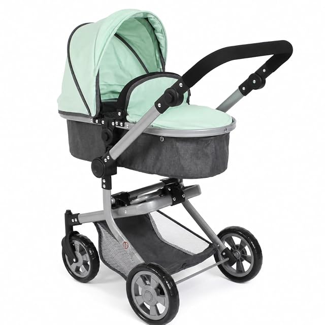 Bayer Chic 2000 Cochecito Muñecas 2en1 Mika - Manillar Regulable 47-80 cm