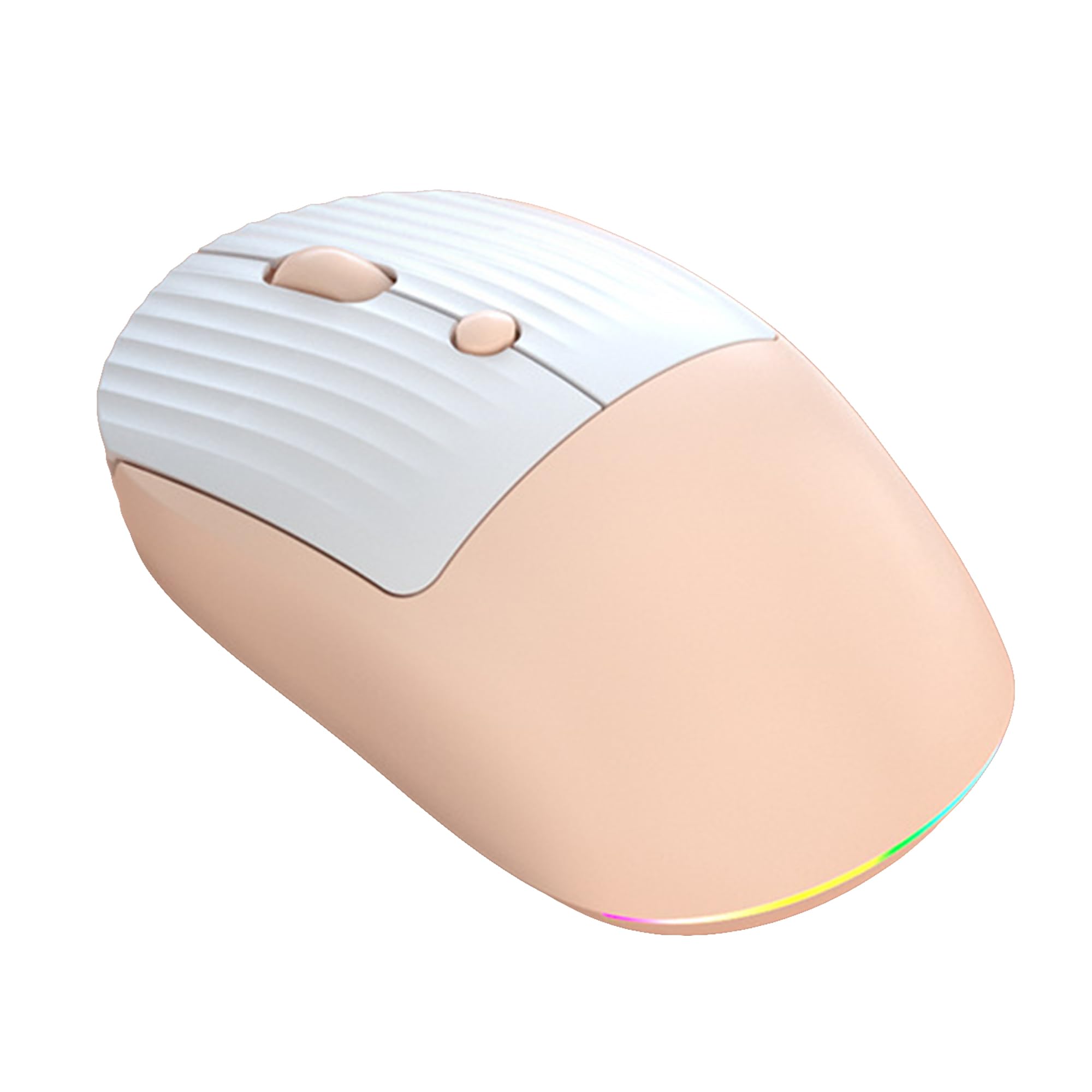 マウス 無線 小型 2.4Ghz ワイヤレスマウス かわいい おしゃれ 無線 静音マウス 軽量 持ち運び便利 Type-c充電 女性/子供用 ノートパソコン/コンピューター/Android/Mac/iOS/Windowsに対応 (ピンク)