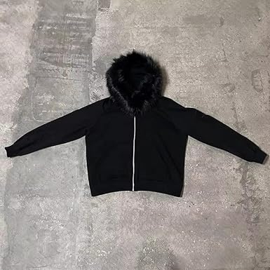 ジャケット・アウター Fuga fur jacket fur p coat y2k emo 61wrXrkMNkL._AC_SX385_.jpg