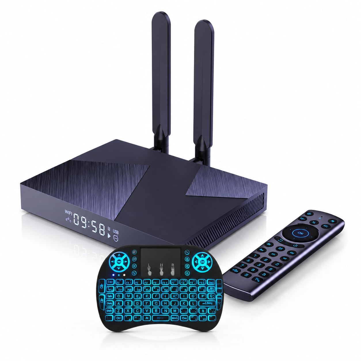 Android TV Box, RK3588 Octa-Core, 8 GB RAM, 64 GB ROM, WiFi 6, Bluetooth 5.0, strumieniowanie 8K/4K, USB 3.0, inteligentny odtwarzacz multimedialny do domowej rozrywki
