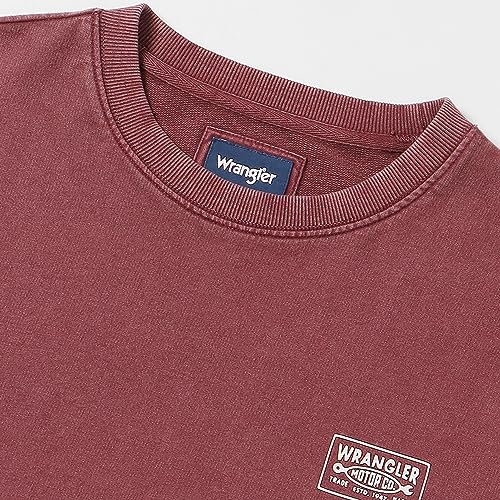 Image of Wrangler Men's Back Print Black Sweatshirt (Regular)
