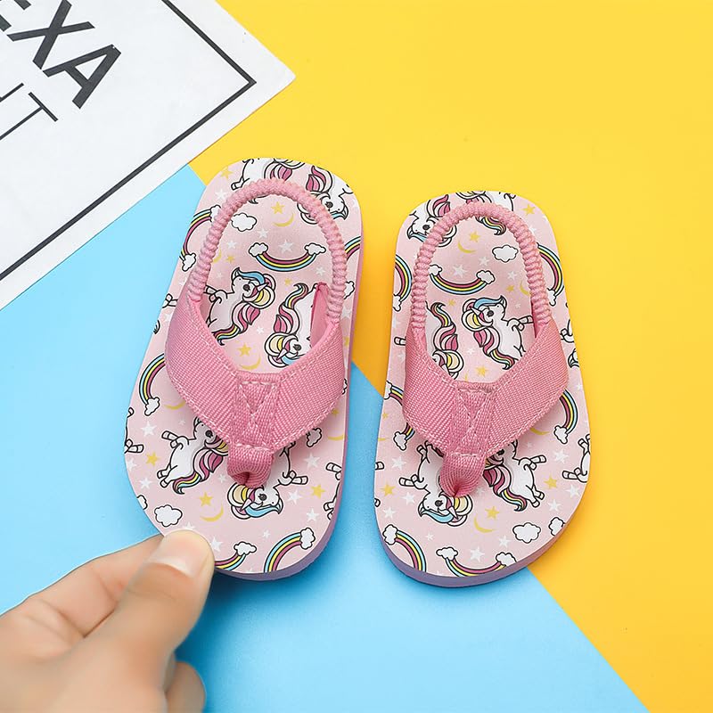 Toddler Thong Slides with Backstrap Kids Girls Boys Flip Flops for Beach4