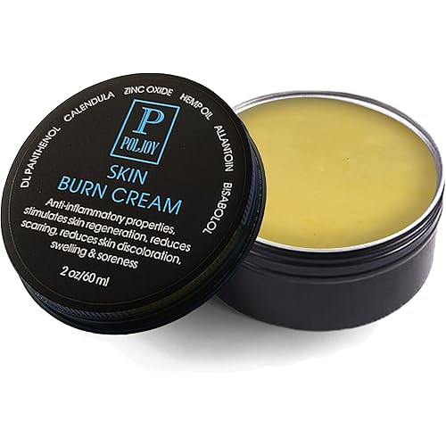 Skin Burn Cream Repair Natural - Post Burns Healing Remedy - Scar Care Promotes Recovery - Soothing First Degree Treatment - Sunburns Aid Fast Relief - Household & Vacation - Made in US