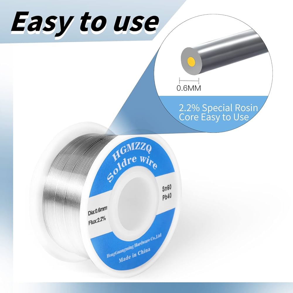 HGMZZQ 60/40 Tin Lead Solder Wire with Rosin for Electrical