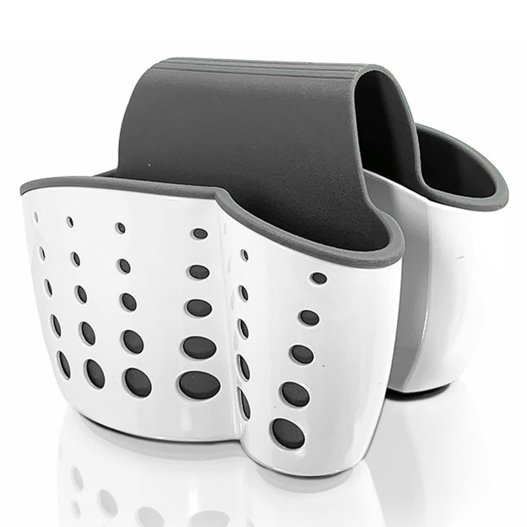 Soporte de esponja para fregadero tipo silla de montar en plástico con drenaje