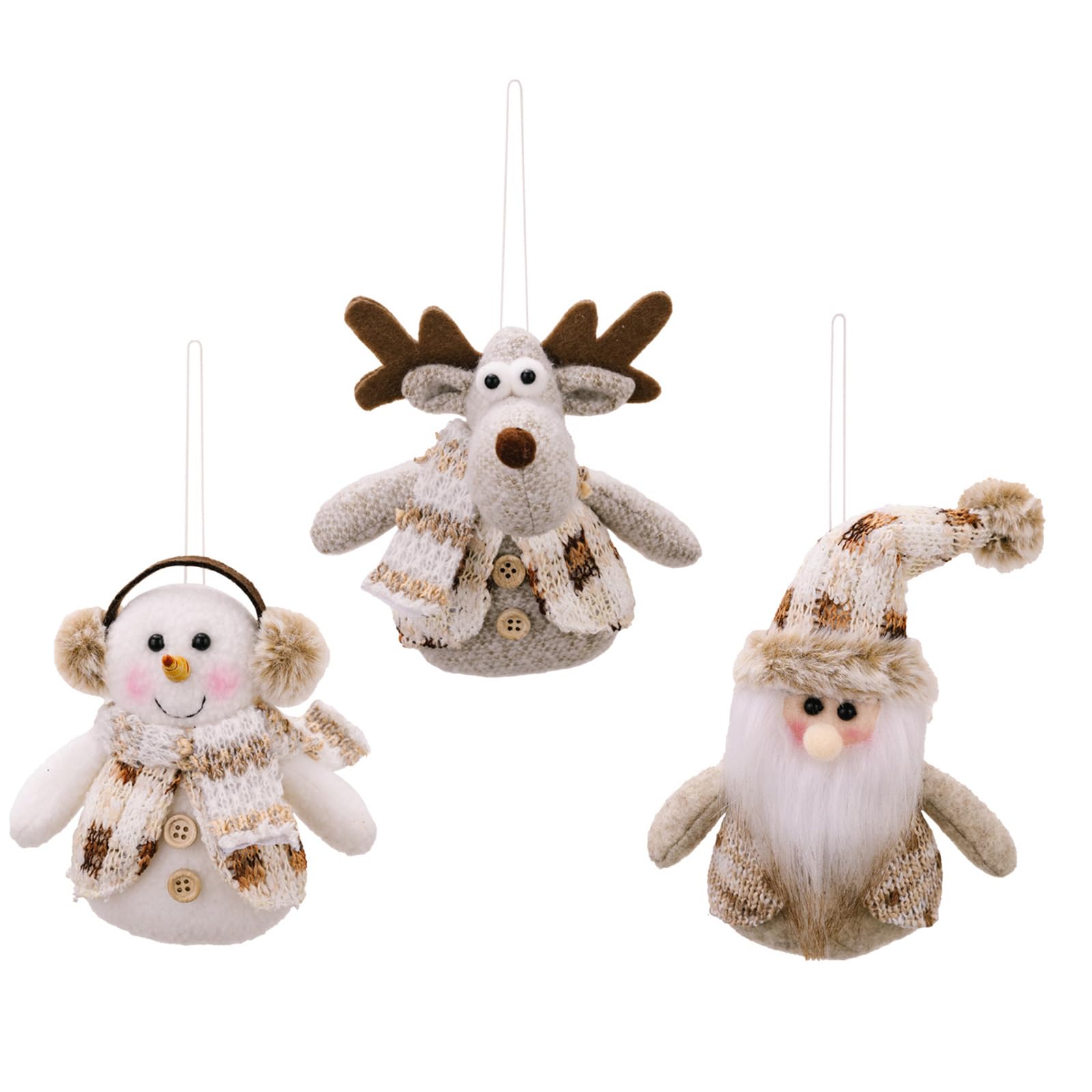 Christmas Hanging Figures Santa Snowman Deer Window Hangings Festival Seasonal Decoration for Collector Collectible Christmas Items