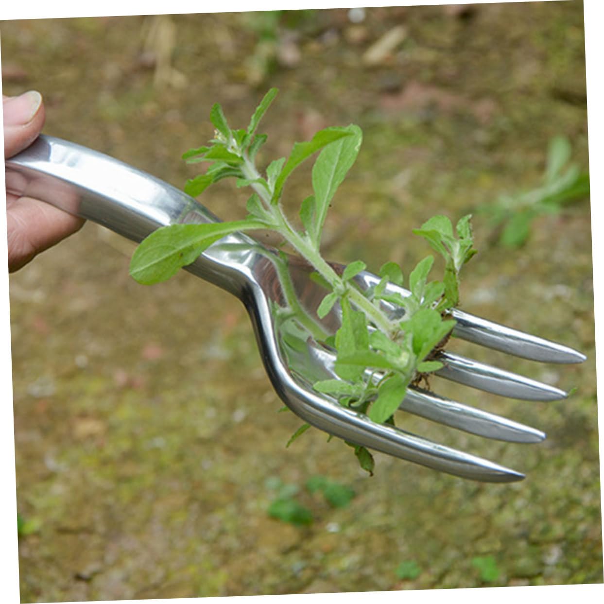 BESPORTBLE 5pezzi Rastrello Da Giardino Lega Di Alluminio Multiuso Strumento Per Scavare e Piantare Con Design Ergonomico Per Giardinaggio e Trapianto Di Piante