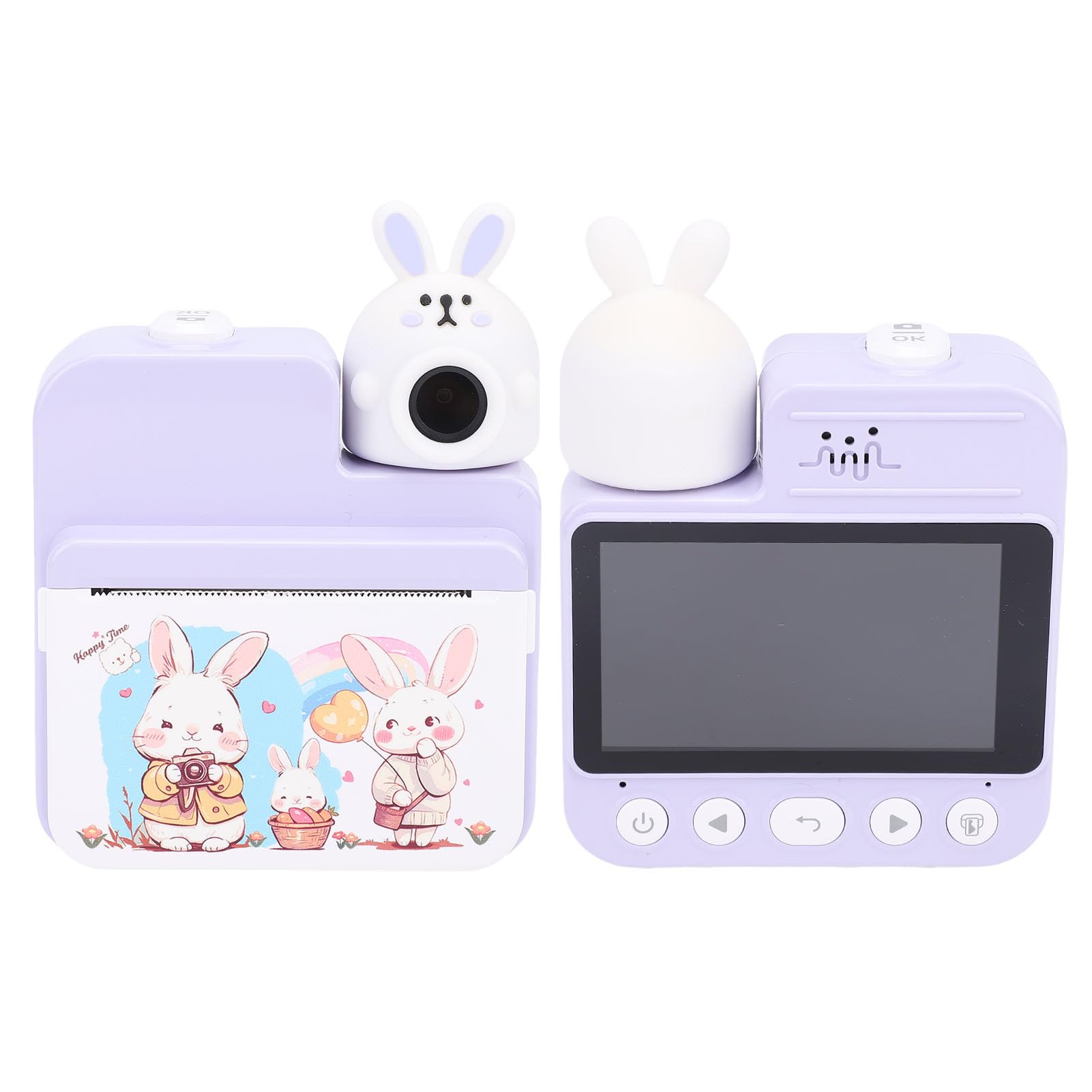 Kids Camera with Instant Printing, 1080P Digital Camera, Instant Printing with 3 Inch Screen and 3 Rolls Paper Filters and Video Toys Birthday Christmas (Purple)