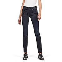 G-STAR Midge Saddle Straight Jeans Donna, Blu (Dk Aged D07145)