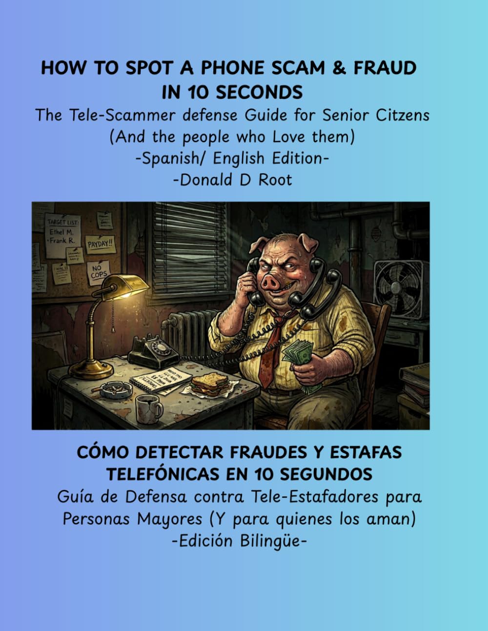 HOW TO SPOT A PHONE SCAM & FRAUD IN 10 SECONDS- CÓMO DETECTAR FRAUDES Y ESTAFAS TELEFÓNICAS EN 10 SEGUNDOS: THE TELESCAMMER DEFENSE GUIDE FOR SENIOR ... THE PEOPLE WHO LOVE THEM) -BILINGUAL EDITION-