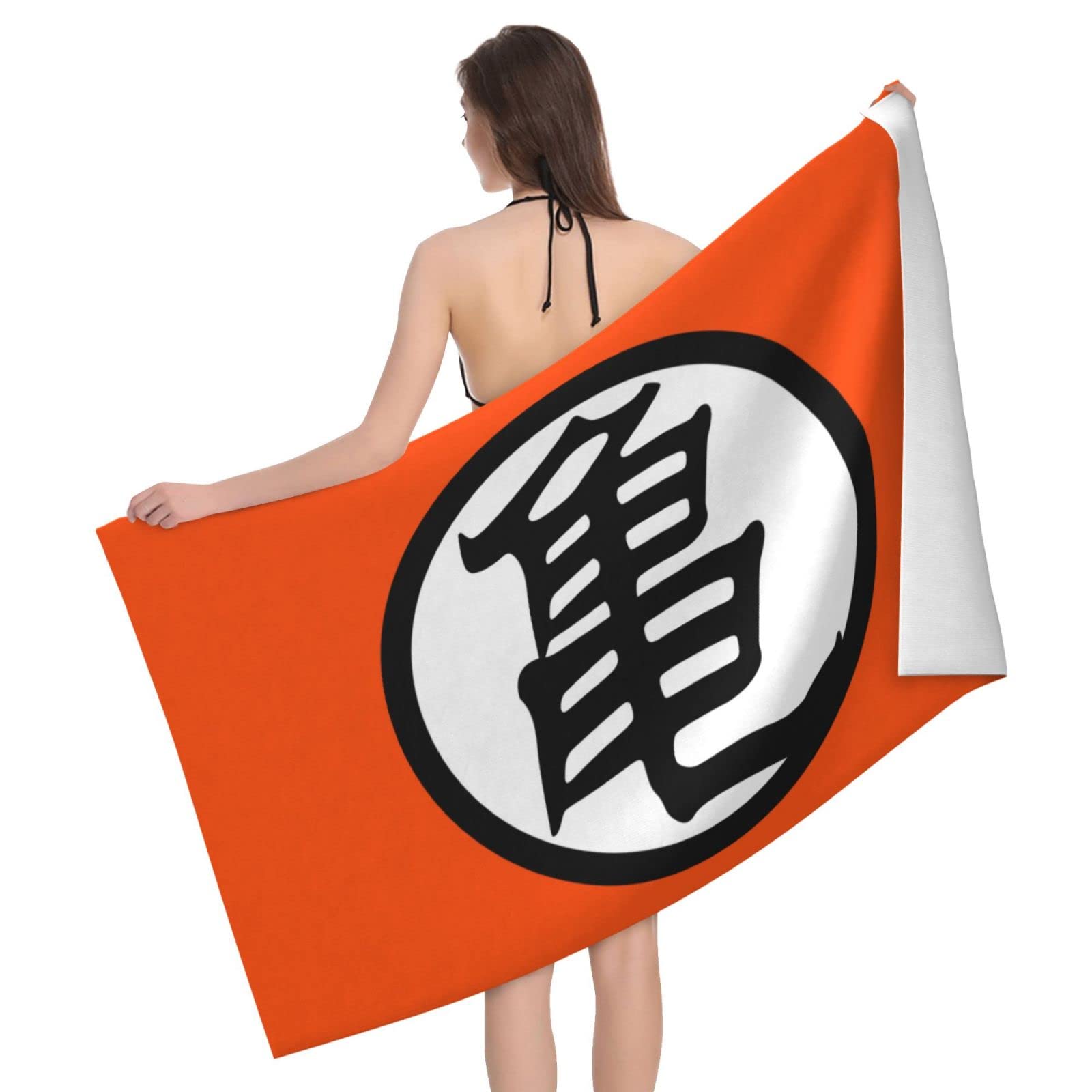Lawenp Japanese Kanji Turtle Bath Towel Beach Towel Popular Durable Stylishffy Touch Highly Absorbent Quick Dry Polyester 32" X 52" Also As A Gift