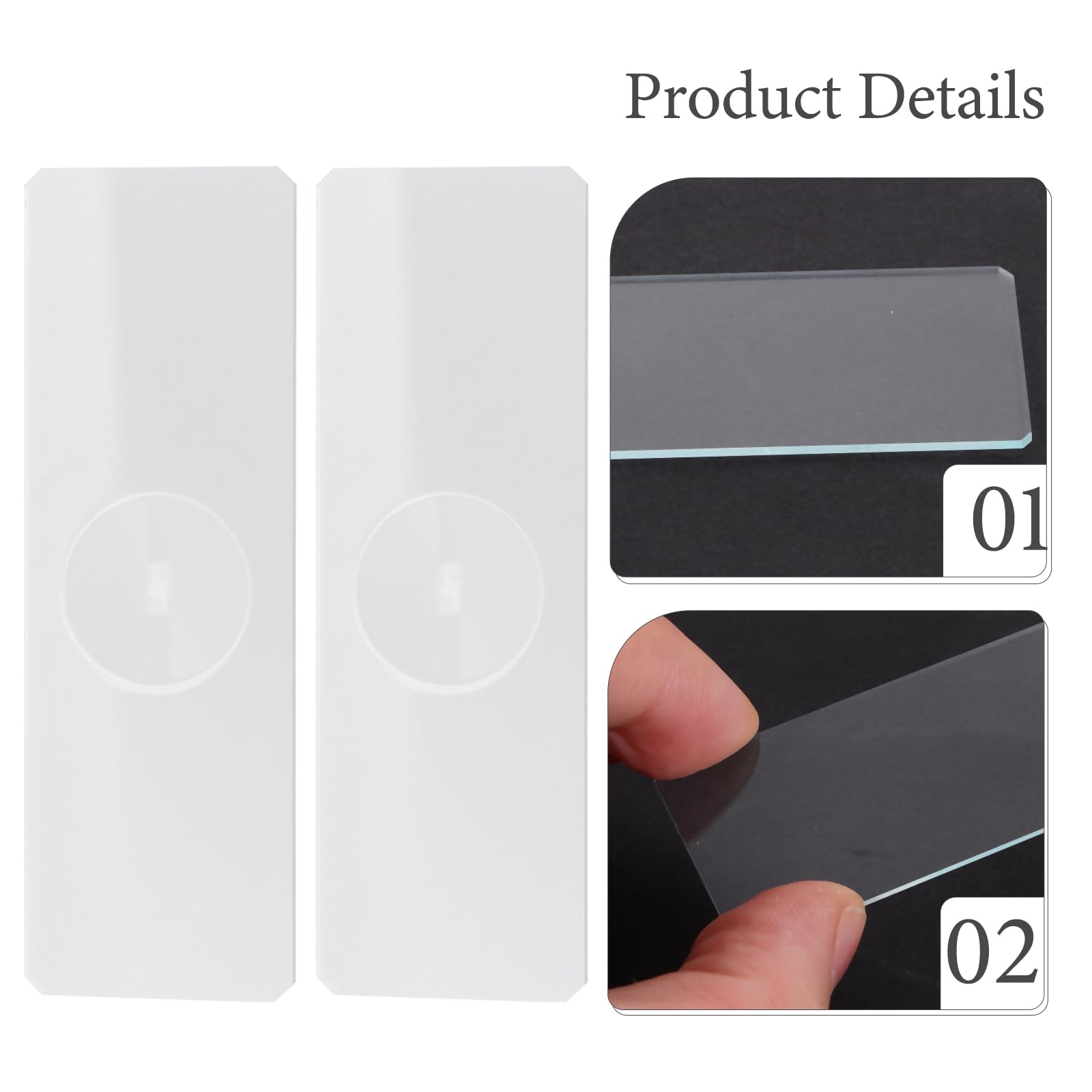 iplusmile 50 Uds Portaobjetos Cóncavos Portaobjetos De Microscopio Para Muestras Portaobjetos De Vidrio Para Muestras Portaobjetos Para Microscopio Laboratorio Portaobjetos De Microscopio