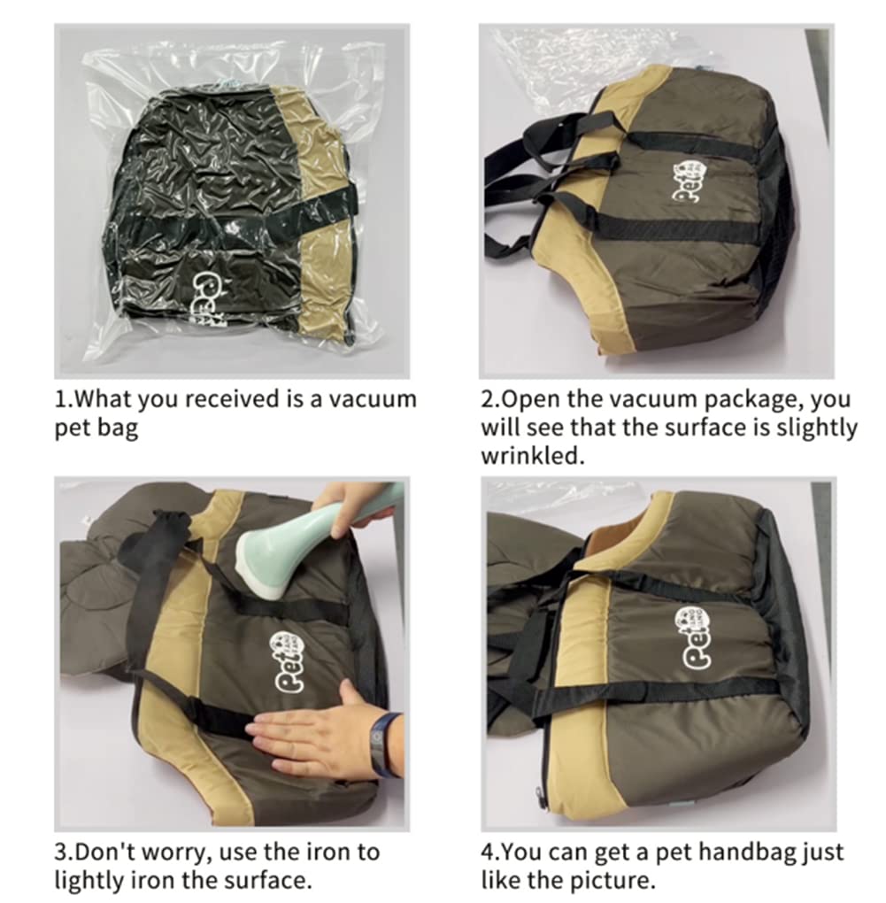 Sac Transport Chien Chat Grande Capacité Sac à Main pour Animaux De Compagnie Doux Sac de Voyage Hiver Chaud Sacoche À Bandoulière Portable Panier pour Petits Chiens Chats Chiot Chaton