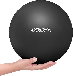 9 Inch Pilates Ball Small Exercise Ball for Yoga, Fitness, Balance, Core Workout, Physical Therapy