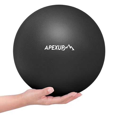 APEXUP 9 Inch Pilates Ball Small Exercise Ball for Yoga, Fitness, Balance, Core Workout, Physical Therapy
