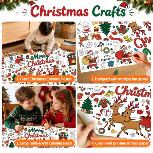 Christmas Crafts for Kids - Christmas Giant Coloring Poster/Tablecloth - image 3