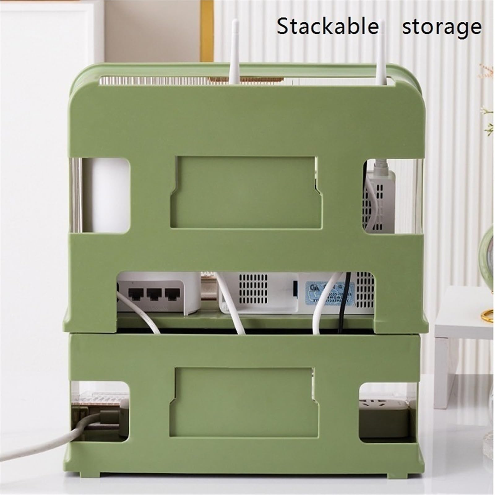 BoîTierde Rangement Mural pour Routeur Wi-FI, Meublede Rangement MultiméDia, Armoire Wi-FI pour Dissimuler Routeur Modem, Masquer Tableau éLectrique(Brown+Brown – Set)
