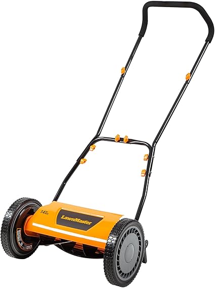 LawnMaster LMRM1401 Push Reel Lawn Mower LawnMaster LMRM1401 Push Reel Lawn Mower 14-Inch 5-Blade