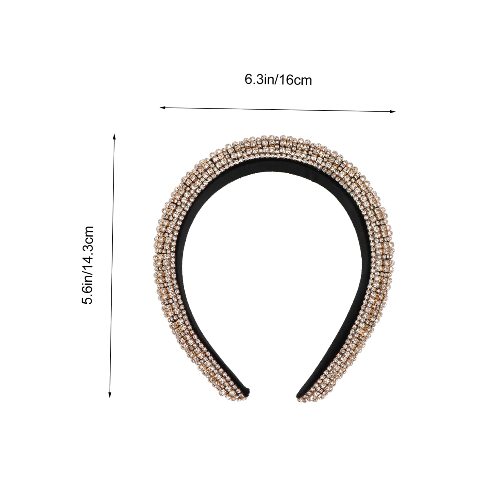 VALICLUD Fascia Per Capelli Cristalli Cerceotto Resistente Copricapo Strass Fascia Per Capelli Lucida Per Donna e Signora