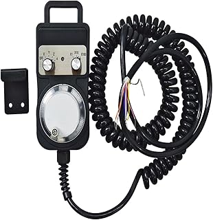 INTSUPERMAI Manual Pulse Generator Universal 5-12V Handwheel CNC Handy Pulser Handheld Pulse Generator CNC Wireless Handwheel Handheld Pulser for Digital Control Machine