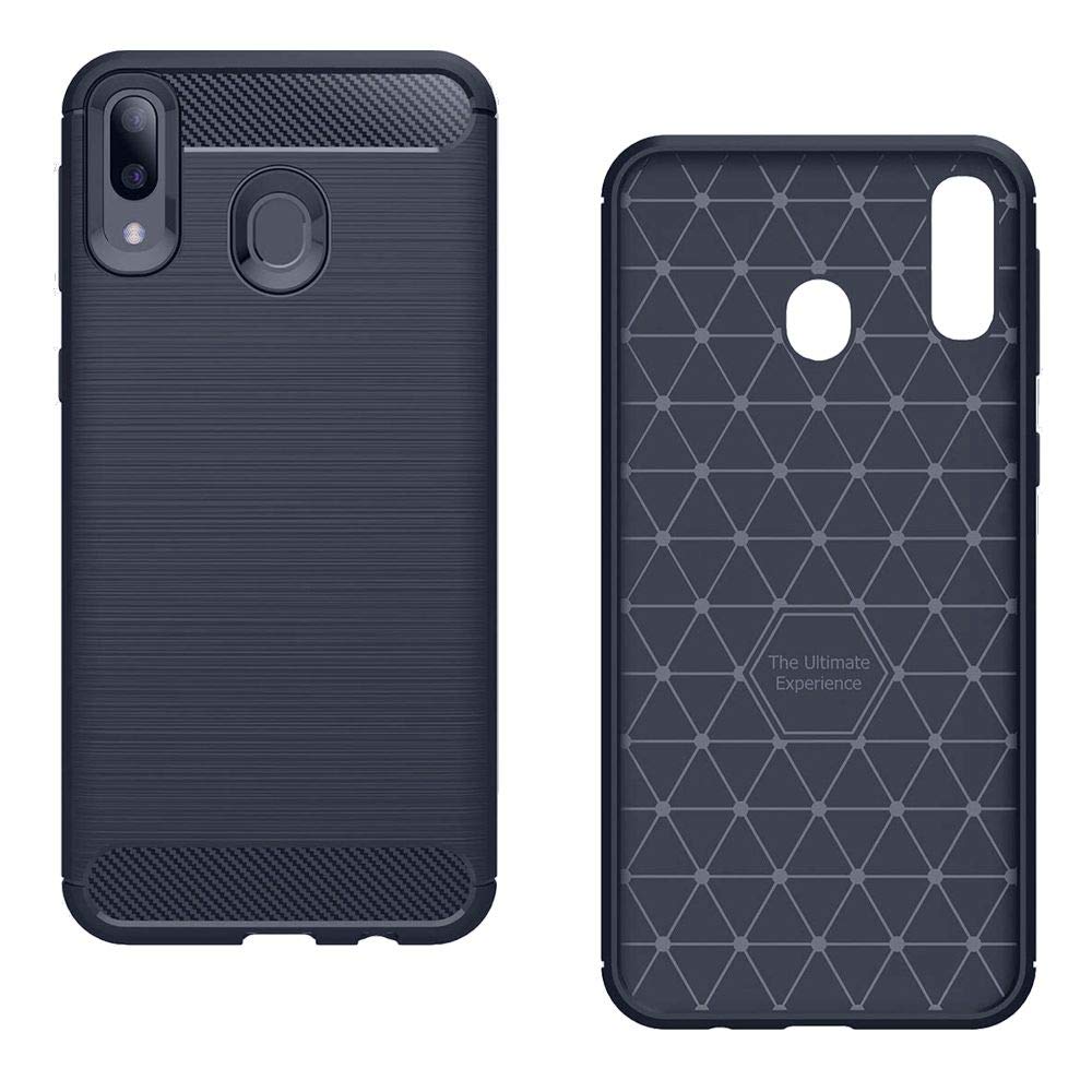 COVER CARBON PER HUAWEI P40 LITE 5G CUSTODIA NERA OPACA IN TPU MORBIDA ANTIURTO