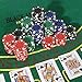 LUOBAO 11.5 Gram Casino Poker Chips for Texas Hold'em, Blackjack Chips,Casino Poker Games Kit,Poker Chips Set for Card Board Game,Bulk Chips,Gambling Chips