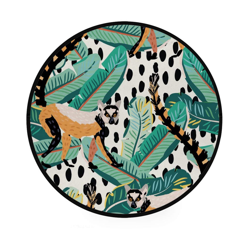 Paillasson rond antidérapant Madagascar tapis de cuisine absorbant intérieur extérieur