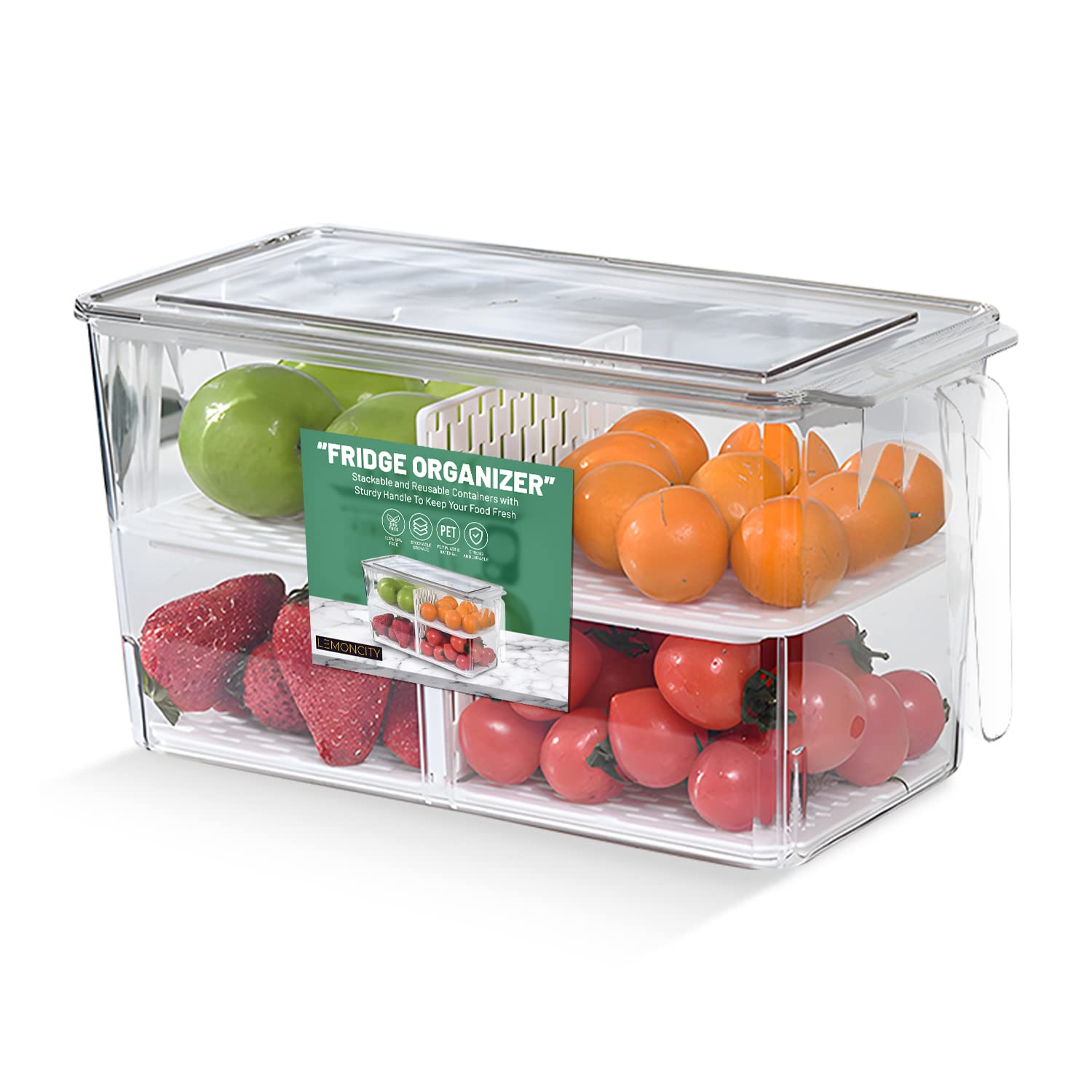 Buy LemonCity Kitchen Organizer Large Food and Vegetable Storage Box, 4