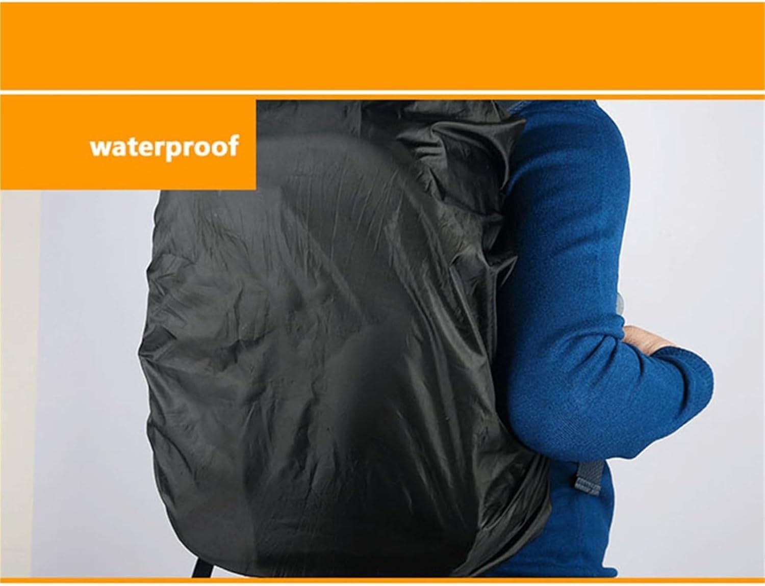 Waterproof Backpack Rain Cover 2pcs Practical Backpack Rain Shield Protective Cover Waterproof Sun-Protected Bag Camping Hiking