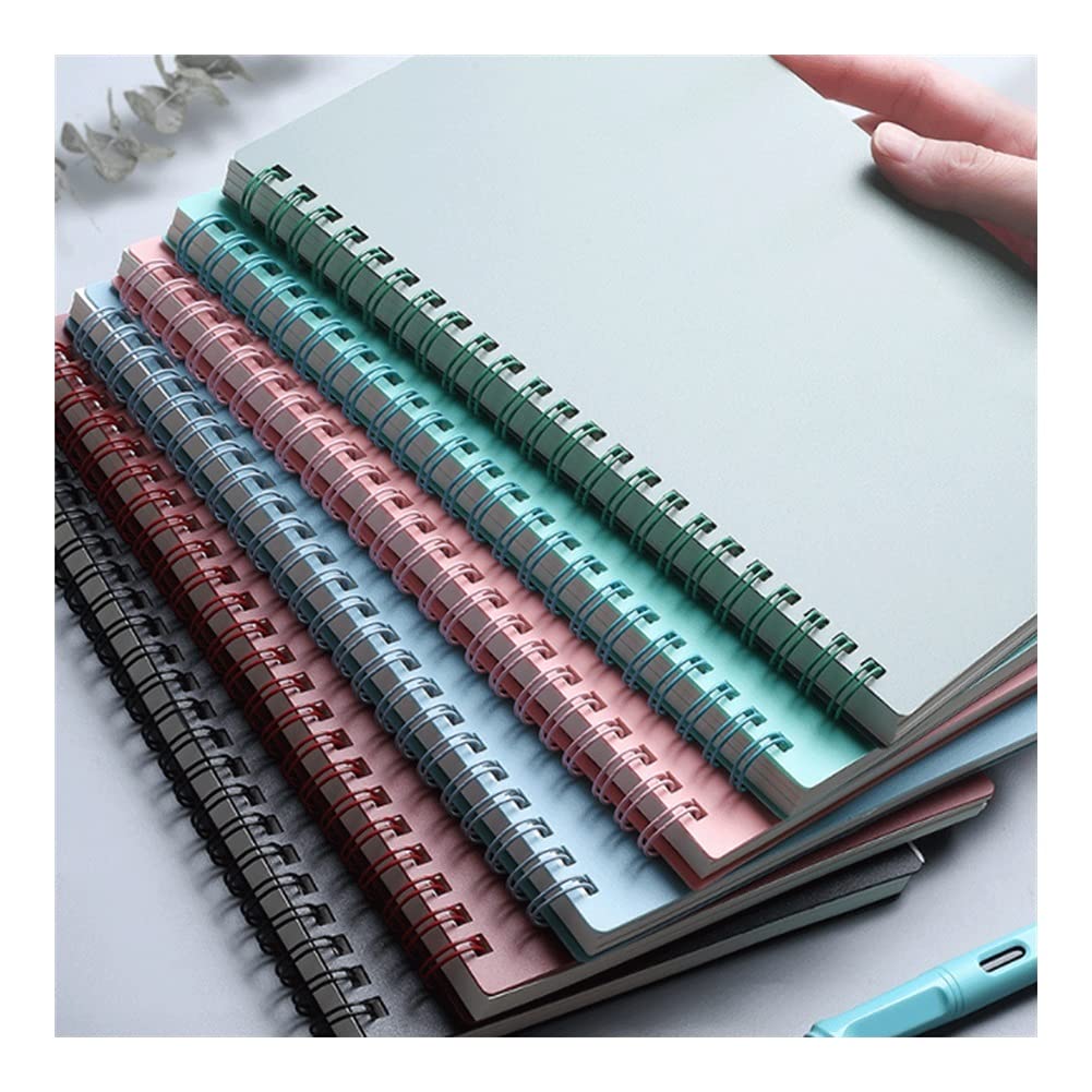 Cuadernos Cuaderno, Diario de Bobina Diario de Ancho Espesado, Cubierta Suave, 4 Paquetes, Adecuado para Hacer Planes, Oficina, útiles Escolares Oficina Escolar (Color : A, tamaño : A5)