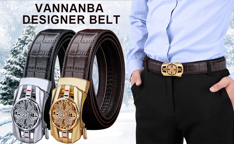 Men's Ratchet Belt, Metal Buckle Belt, Adjustable Knot And Quick Release Buckle4