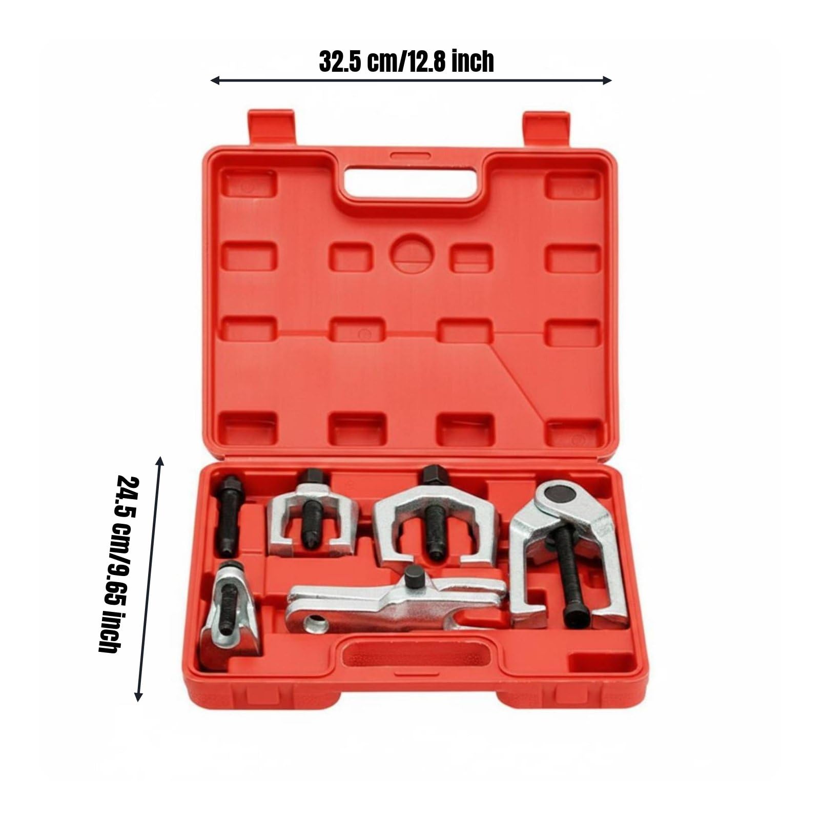 5 Pezzi Estrattore Snodo Sferico Kit Attrezzi Smontaggio Tirante Sterzo Braccio Pitman Separatore Giunti Multimisura Acciaio al Carbonio Resistente