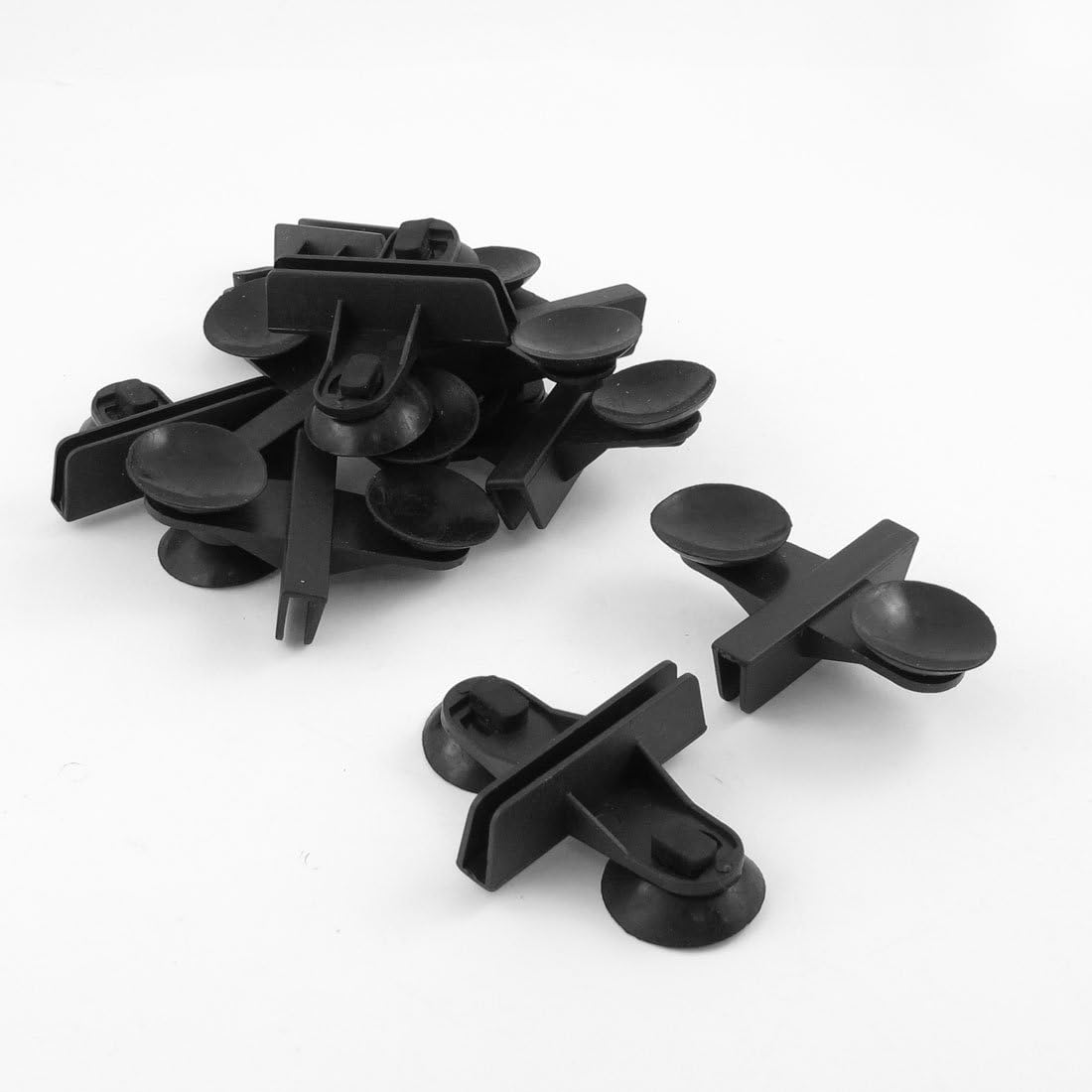 Glass Clips TOOGOO(R)10 Pcs Black Plastic Aquarium Tank