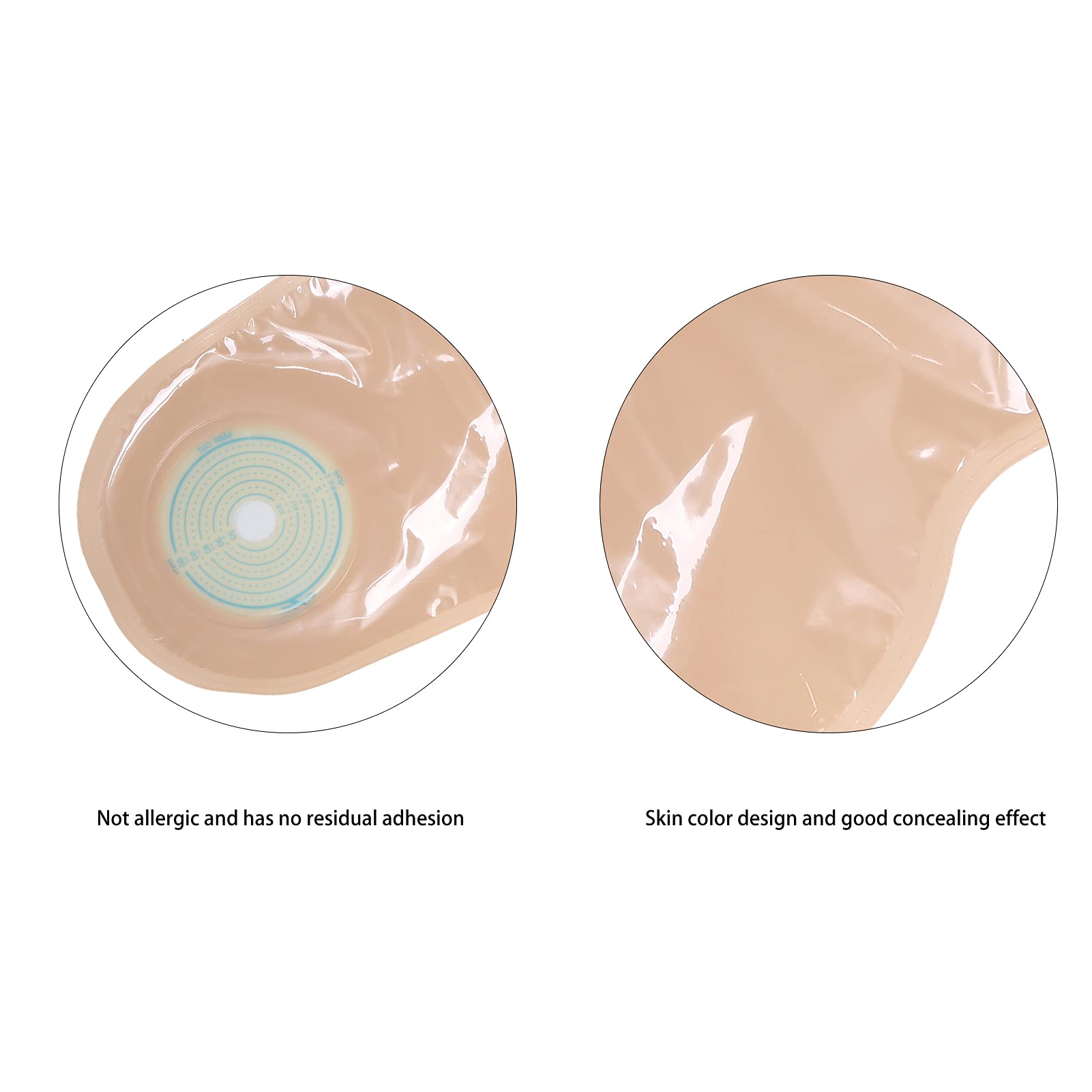 Fyearfly Sacca per colostomia, Sacchetti per Colostomia Stomia, 10 Pezzi Borsa per stomia Borse per colostomia monouso Monopezzo Forniture per stomia per stomia ileostomia