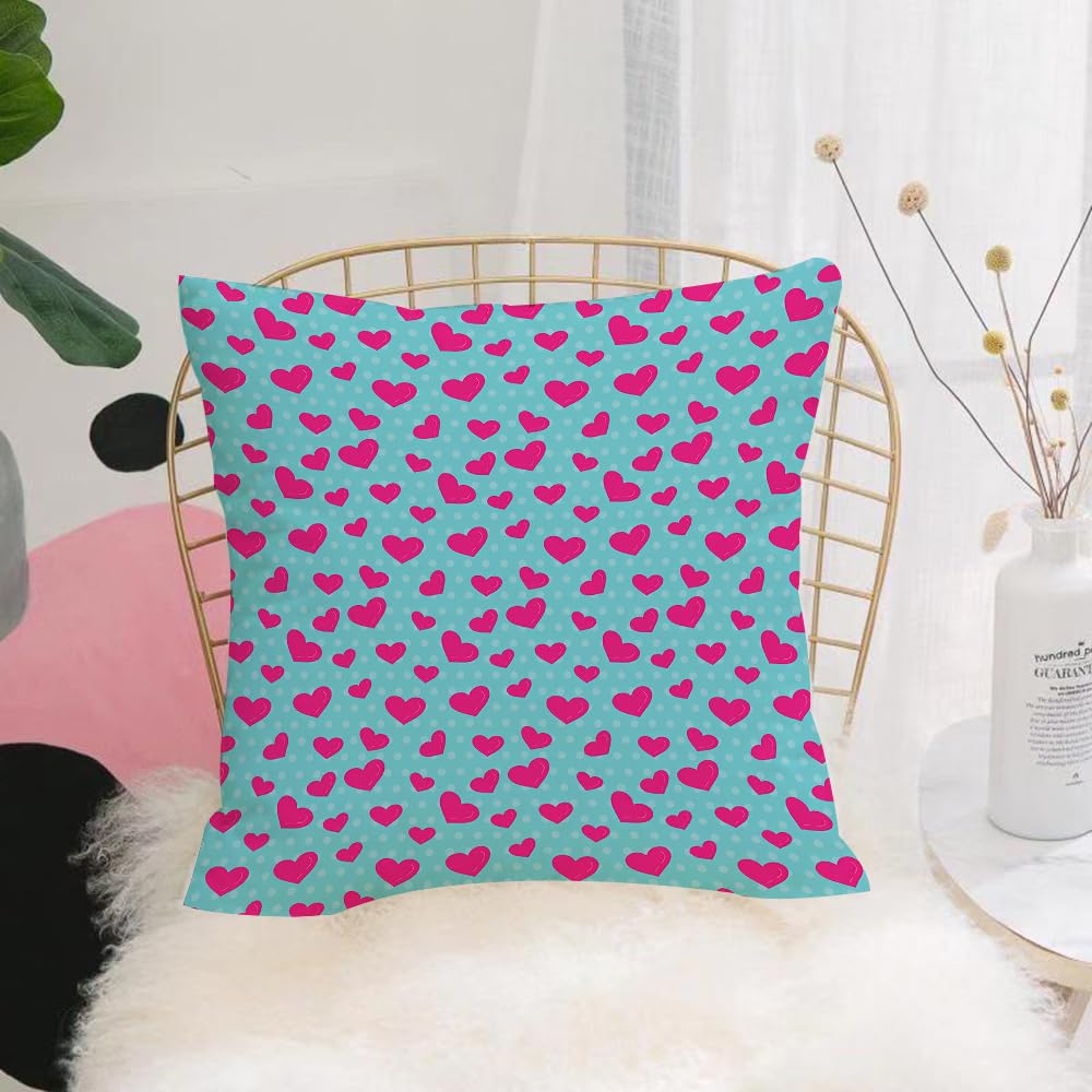 HYOSXW Cushion Cover,Throw Pillow Case Home Decorative for Living Room Bedroom Sofa Chair 16X16 Inch,Cute hand draw seamless pattern in pastel,Pillowcase 40X40cm