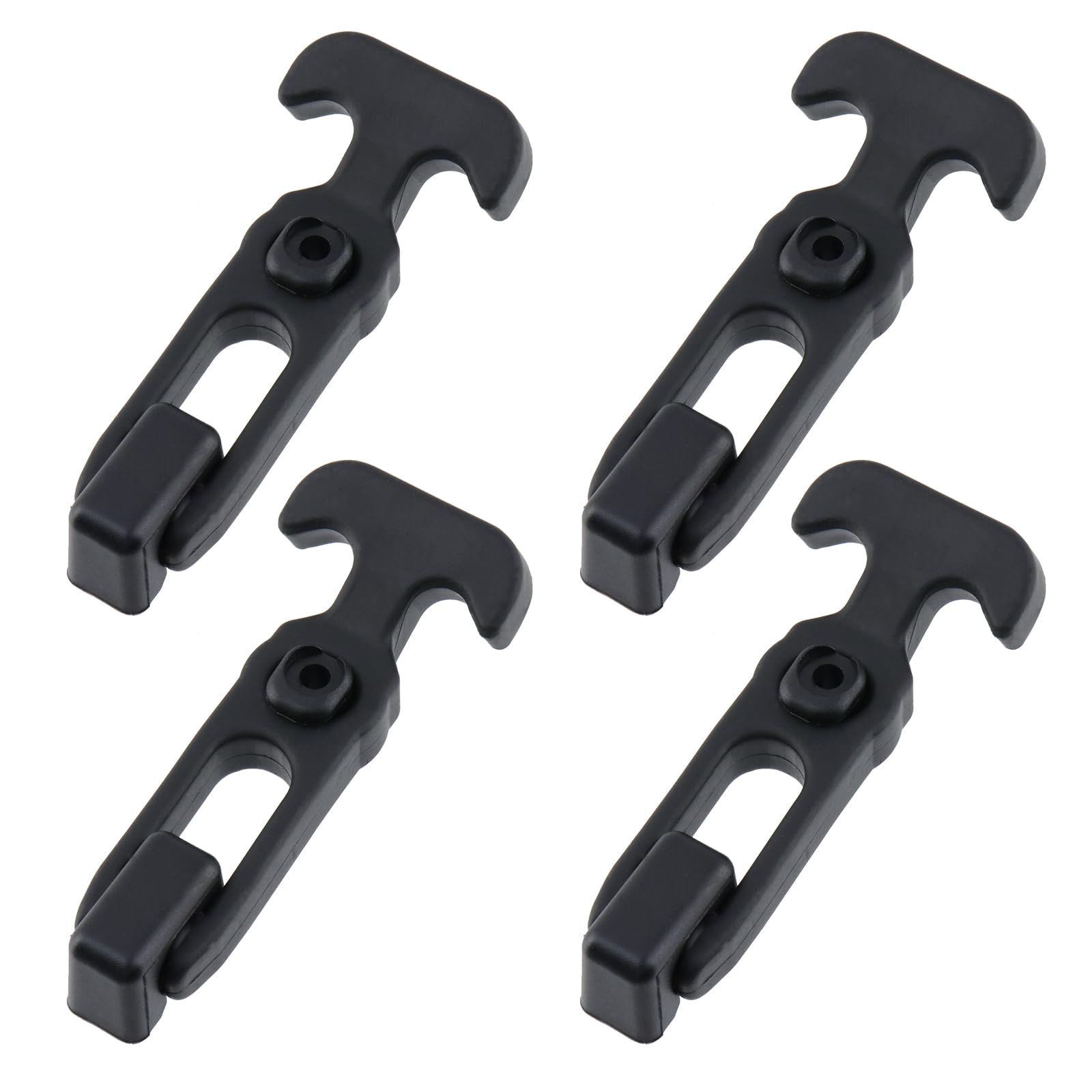 T Tulead Flexible T-Handle Draw Latches 110×46mm Black 4PCS with Screws