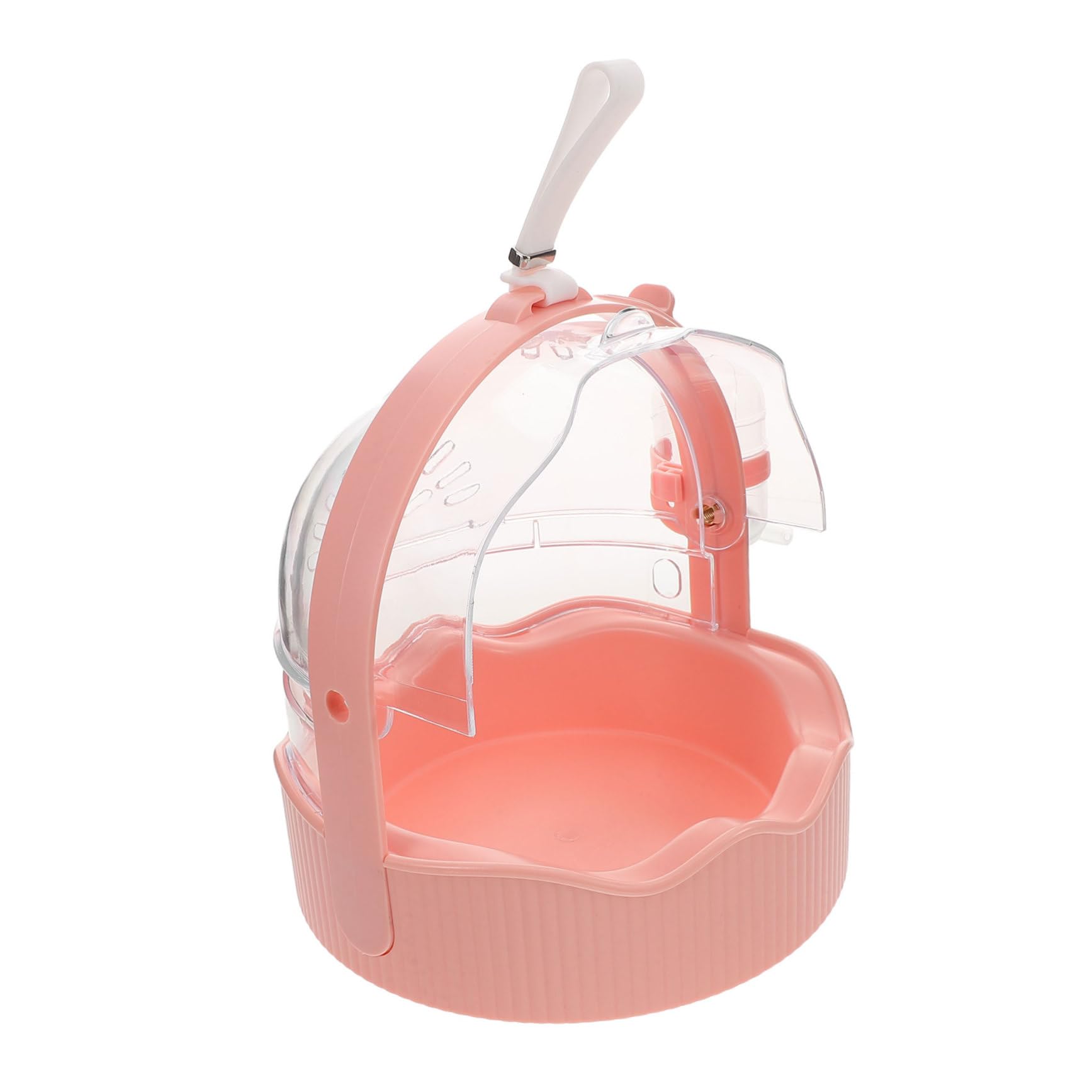 Tragbarer Hamstertransportkäfig mit Sicheren Verschlüssen, Kunststoff, Rosa