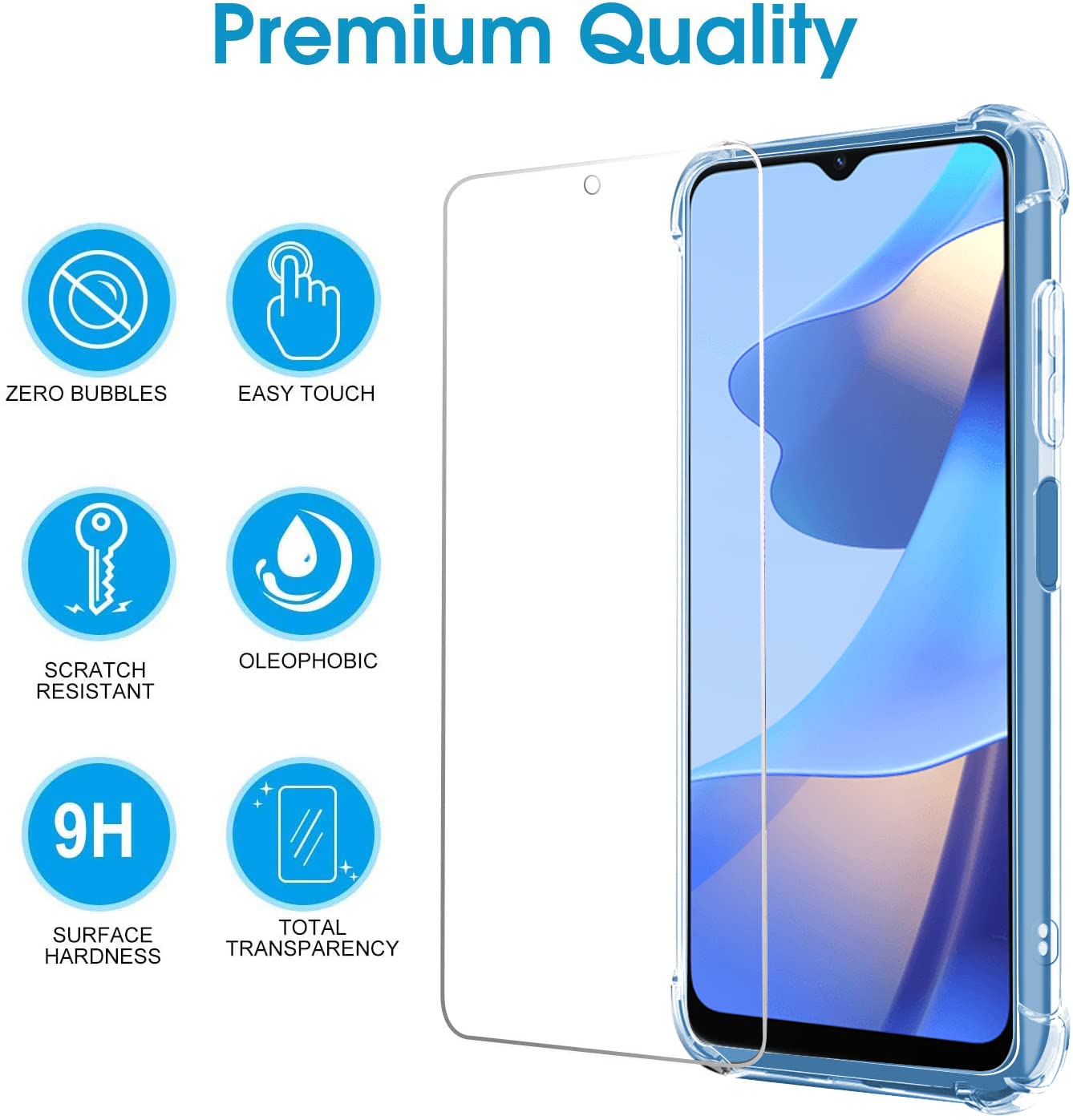 Coque Fantaisie Pour OPPO A16 4G Et 2 Protections écran Verre Trempé