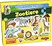 Produktbild HABA 303703 - Meine ersten Puzzles  Zootiere |Kinderpuzzle mit 5 fröhlichen Tiermotiven ab 2 Jahren | Mit Zoowärterholzfigur zum freien Spielen