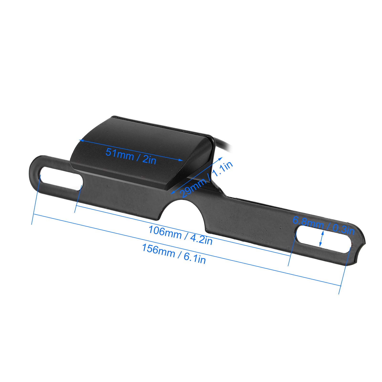 Luce Targa Posteriore Per Moto - 6 LED Universale, Impermeabile, In Alluminio CNC, Montaggio Semplice - Foto 5