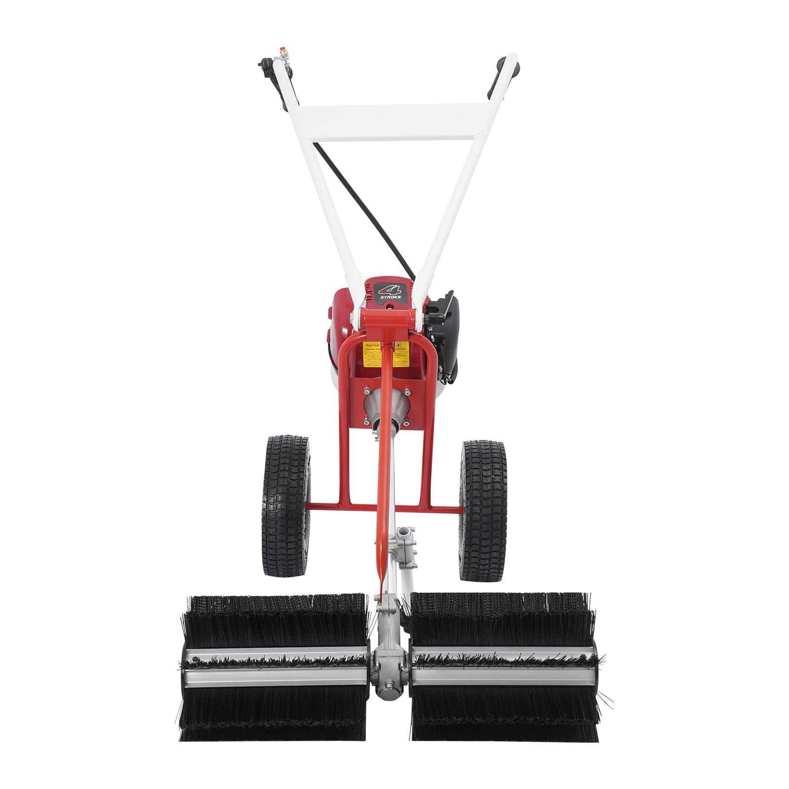 43CC Kehrmaschine Benzin, Benzinkehrmaschine, 2-Takt-Motor mit 8500 U/min, Benzinmotor-Besen, zum Reinigen von Kunstrasen und Straßen