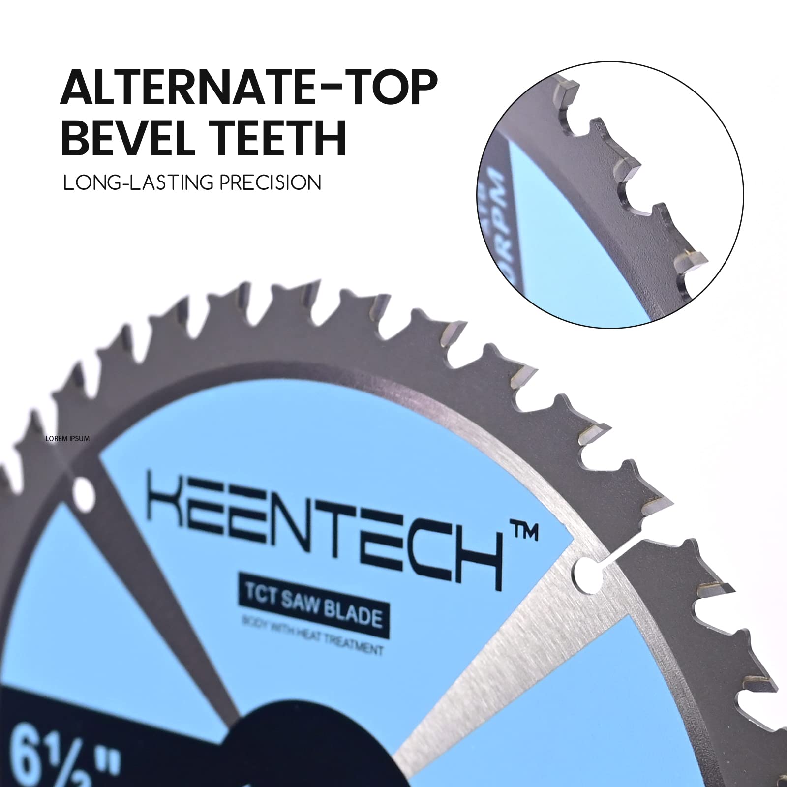 Snapklik.com : KEENTECH Circular Saw Blade, 7 1/4 Inch, 24 Tooth, Wood ...