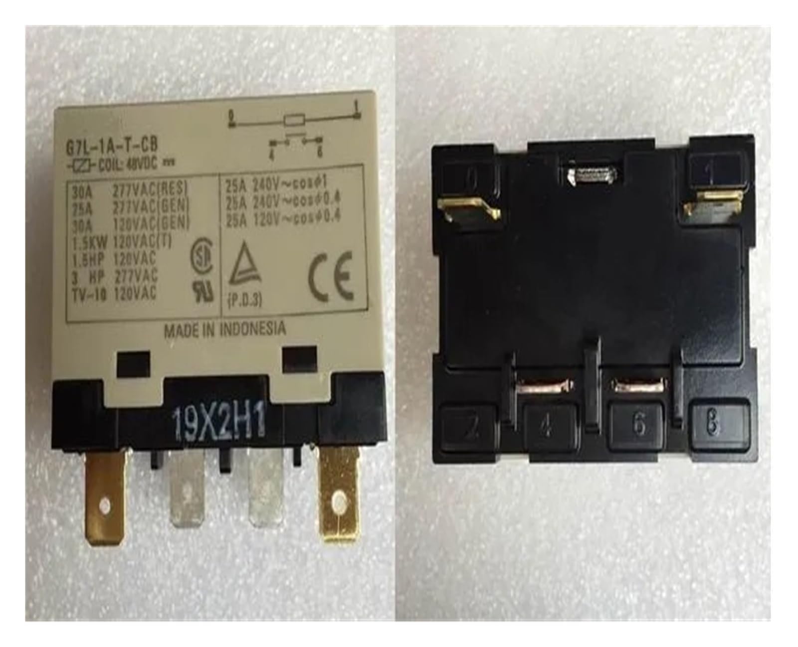 Relais G7L-1A-T-CB 48VDC 4 broches composant électronique de commutation pour onduleur