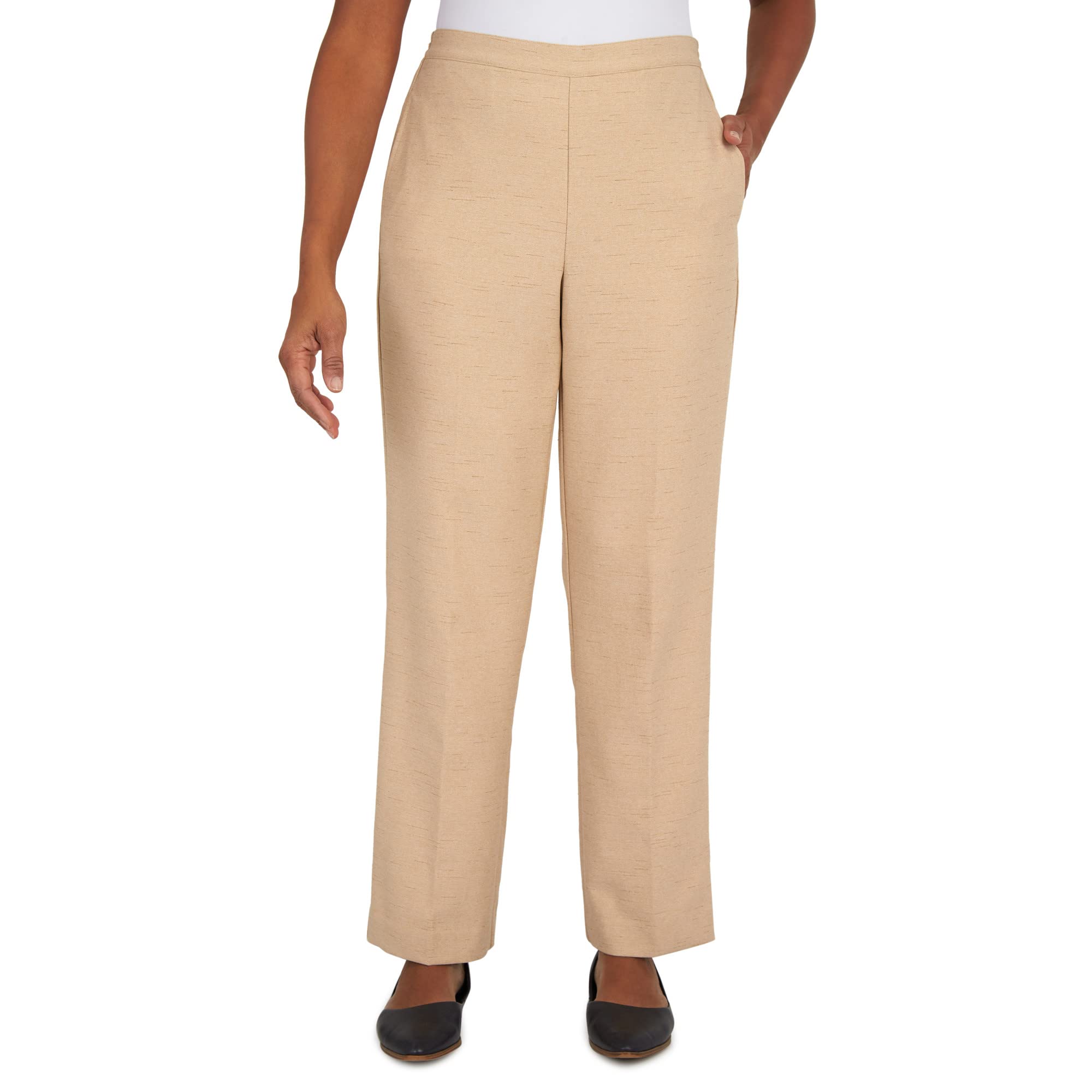 Alfred Dunner Womens Petite Easy Breezy Medium Length Pant